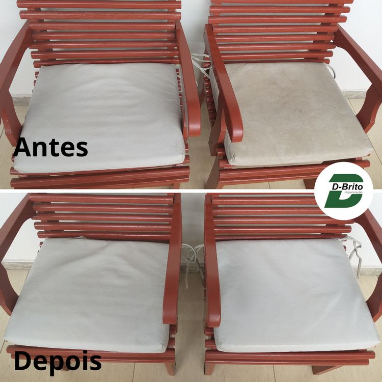 Antes e Depois de vários de nossos serviços de limpeza de estofados
